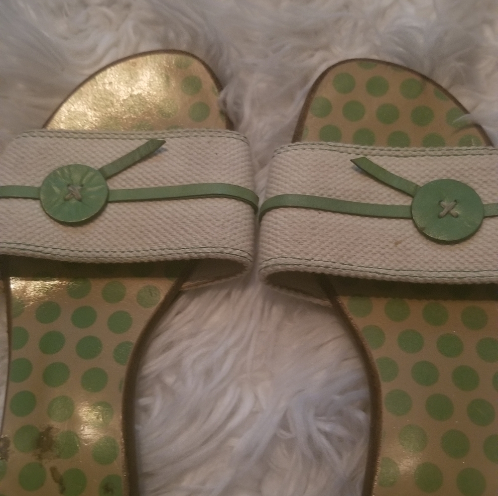 Kate spade slides, hard bottom